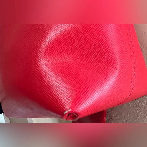 Coach Reversible Red and Pink Floral Tote Bag with wristlet. - Picture 11 of 16